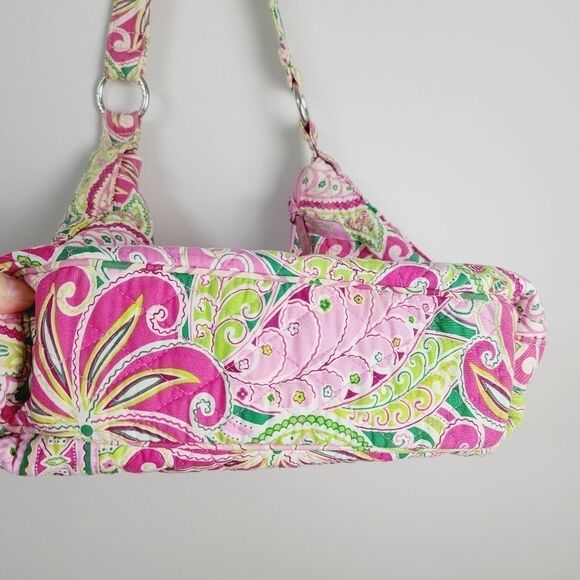 Shoulder Bag Vera Bradley Lisa B "Pinwheel Pink" VGC lots of compartments - Picture 4 of 5